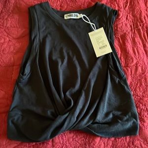 BNWT Sleeveless Knot Twist Top